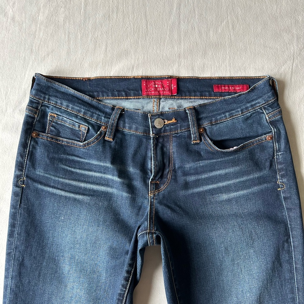 Lucky Brand Dark Wash Charlie Skinny Denim Jeans - Picture 8 of 11